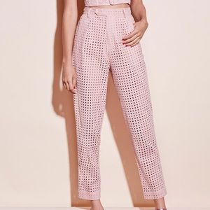 Fleur Du Mal TAPERED EYELET PANT